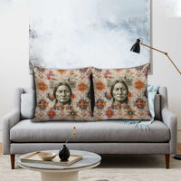 Sitting Bull Portrait Pillow Cover Native American Tipi with Feathers and Spears Indigenous Pride - Wonder Print Shop