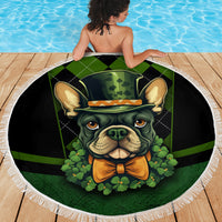 In My Veins Flows The Blood Of Irish Rebels Beach Blanket - Wonder Print Shop