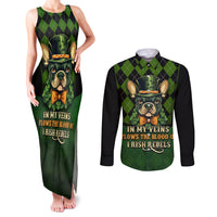In My Veins Flows The Blood Of Irish Rebels Couples Matching Tank Maxi Dress and Long Sleeve Button Shirt - Wonder Print Shop
