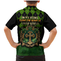 In My Veins Flows The Blood Of Irish Rebels Family Matching Mermaid Dress and Hawaiian Shirt - Wonder Print Shop