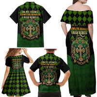In My Veins Flows The Blood Of Irish Rebels Family Matching Off Shoulder Maxi Dress and Hawaiian Shirt - Wonder Print Shop