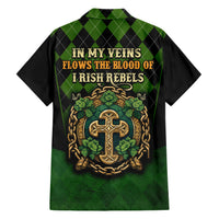 In My Veins Flows The Blood Of Irish Rebels Hawaiian Shirt - Wonder Print Shop