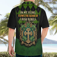 In My Veins Flows The Blood Of Irish Rebels Hawaiian Shirt - Wonder Print Shop