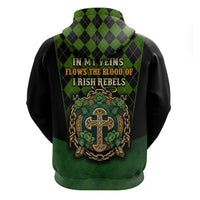 In My Veins Flows The Blood Of Irish Rebels Hoodie - Wonder Print Shop