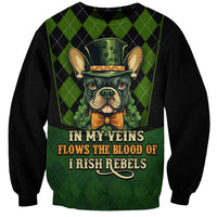 In My Veins Flows The Blood Of Irish Rebels Sweatshirt - Wonder Print Shop