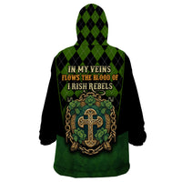 In My Veins Flows The Blood Of Irish Rebels Wearable Blanket Hoodie - Wonder Print Shop