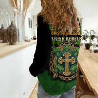 In My Veins Flows The Blood Of Irish Rebels Women Casual Shirt - Wonder Print Shop