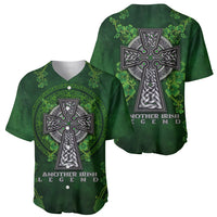 Irish Cross Mix With Shamrock Floral Baseball Jersey - Wonder Print Shop