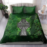 Irish Cross Mix With Shamrock Floral Bedding Set - Wonder Print Shop