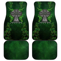 Irish Cross Mix With Shamrock Floral Car Mats - Wonder Print Shop