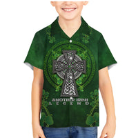 Irish Cross Mix With Shamrock Floral Family Matching Mermaid Dress and Hawaiian Shirt - Wonder Print Shop