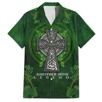 Irish Cross Mix With Shamrock Floral Hawaiian Shirt - Wonder Print Shop