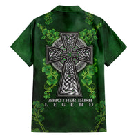 Irish Cross Mix With Shamrock Floral Hawaiian Shirt - Wonder Print Shop