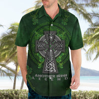 Irish Cross Mix With Shamrock Floral Hawaiian Shirt - Wonder Print Shop