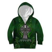 Irish Cross Mix With Shamrock Floral Kid Hoodie - Wonder Print Shop