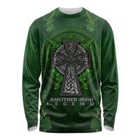 Irish Cross Mix With Shamrock Floral Long Sleeve Shirt - Wonder Print Shop