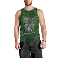 Irish Cross Mix With Shamrock Floral Men Tank Top - Wonder Print Shop