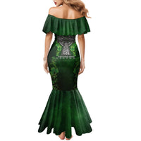 Irish Cross Mix With Shamrock Floral Mermaid Dress - Wonder Print Shop