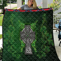 Irish Cross Mix With Shamrock Floral Quilt - Wonder Print Shop