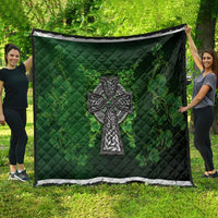 Irish Cross Mix With Shamrock Floral Quilt - Wonder Print Shop