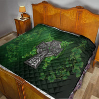 Irish Cross Mix With Shamrock Floral Quilt - Wonder Print Shop