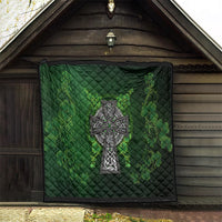 Irish Cross Mix With Shamrock Floral Quilt - Wonder Print Shop