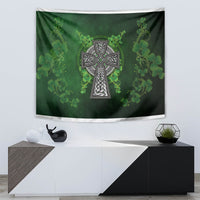 Irish Cross Mix With Shamrock Floral Tapestry - Wonder Print Shop
