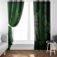 Irish Cross Mix With Shamrock Floral Window Curtain - Wonder Print Shop