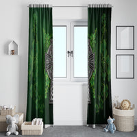 Irish Cross Mix With Shamrock Floral Window Curtain - Wonder Print Shop