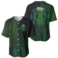 Beer Cup Pattern And Celtic Circle Green Baseball Jersey - Wonder Print Shop
