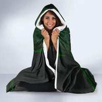 Beer Cup Pattern And Celtic Circle Green Hooded Blanket