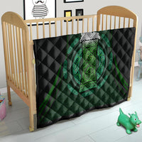 Beer Cup Pattern And Celtic Circle Green Quilt - Wonder Print Shop