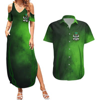 Irish Pride - Skull Cross Mix Couples Matching Summer Maxi Dress and Hawaiian Shirt - Wonder Print Shop