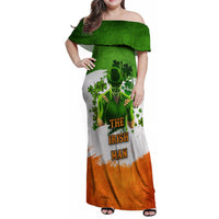 The Irish Man Family Matching Off Shoulder Maxi Dress and Hawaiian Shirt - Wonder Print Shop