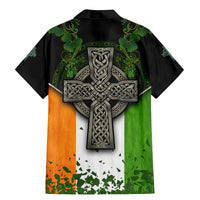 Irish Cross Mix With Shamrock Floral And Flag Family Matching Mermaid Dress and Hawaiian Shirt - Wonder Print Shop