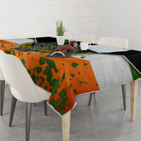 Irish Cross Mix With Shamrock Floral And Flag Tablecloth - Wonder Print Shop