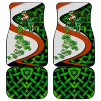 Patrick Day - Irish Cross - Lucky Girl Car Mats - Wonder Print Shop