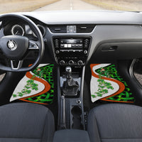 Patrick Day - Irish Cross - Lucky Girl Car Mats - Wonder Print Shop
