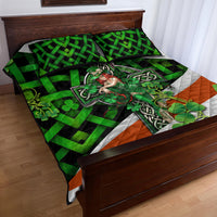 Patrick Day - Irish Cross - Lucky Girl Quilt Bed Set - Wonder Print Shop