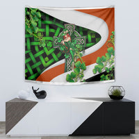 Patrick Day - Irish Cross - Lucky Girl Tapestry - Wonder Print Shop