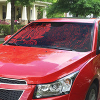 Norse Viking Dragon Auto Sun Shade Celtic Knotwork and Runic Mythology Art