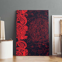 Norse Viking Dragon Canvas Wall Art Celtic Knotwork and Runic Mythology Art