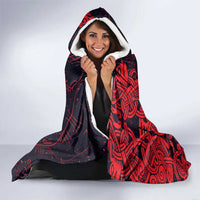 Norse Viking Dragon Hooded Blanket Celtic Knotwork and Runic Mythology Art