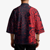 Norse Viking Dragon Kimono Celtic Knotwork and Runic Mythology Art