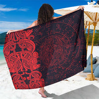 Norse Viking Dragon Sarong Celtic Knotwork and Runic Mythology Art