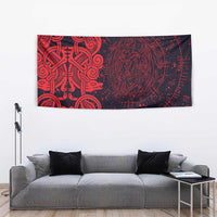 Norse Viking Dragon Tapestry Celtic Knotwork and Runic Mythology Art