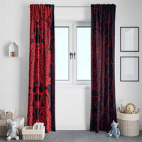 Norse Viking Dragon Window Curtain Celtic Knotwork and Runic Mythology Art