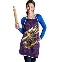 Odin Allfather Viking Apron Epic Norse Mythology Illustration with Runic Circle Art