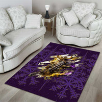 Odin Allfather Viking Area Rug Epic Norse Mythology Illustration with Runic Circle Art