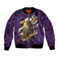 Odin Allfather Viking Bomber Jacket Epic Norse Mythology Illustration with Runic Circle Art